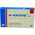 A-VATIVE 25mg (Acitretin USP) - 30 Capsules (3x10's)