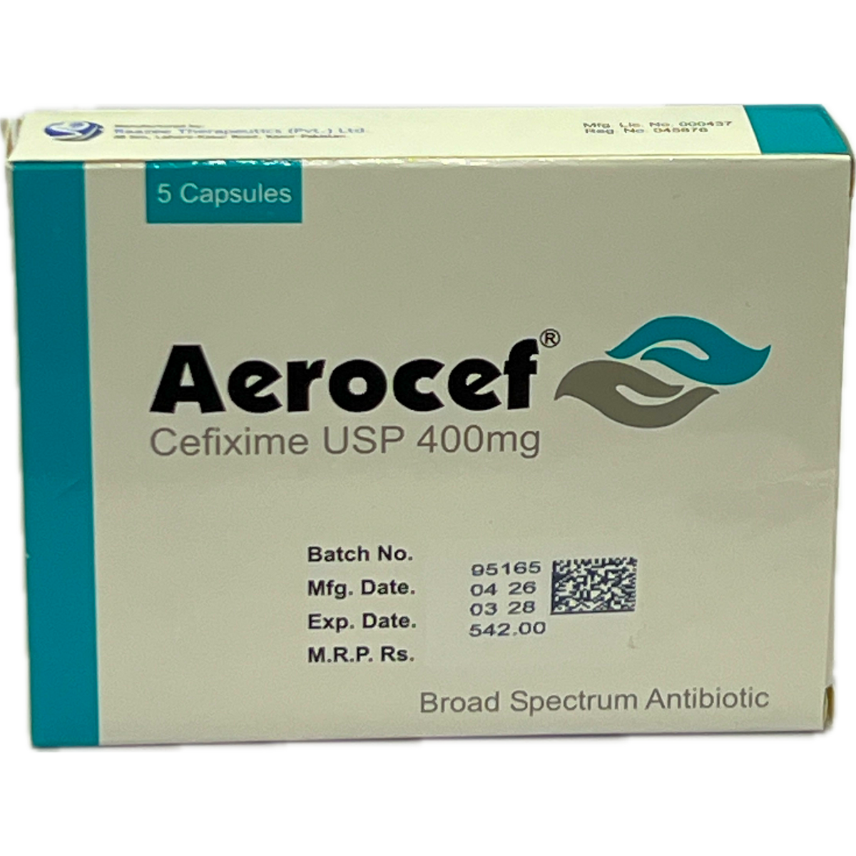 Aerocef 400mg Capsules 5s