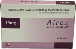 Airex (Montelukast) USP 5mg Chewable Tablets 14s by Biorex