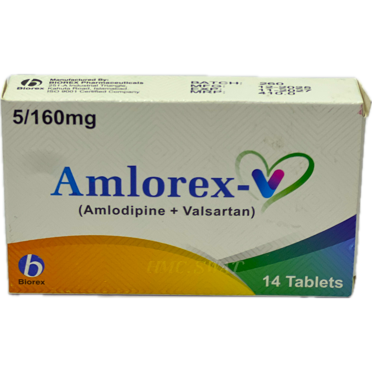 Amlorex-V 5/160mg Tablets 14s