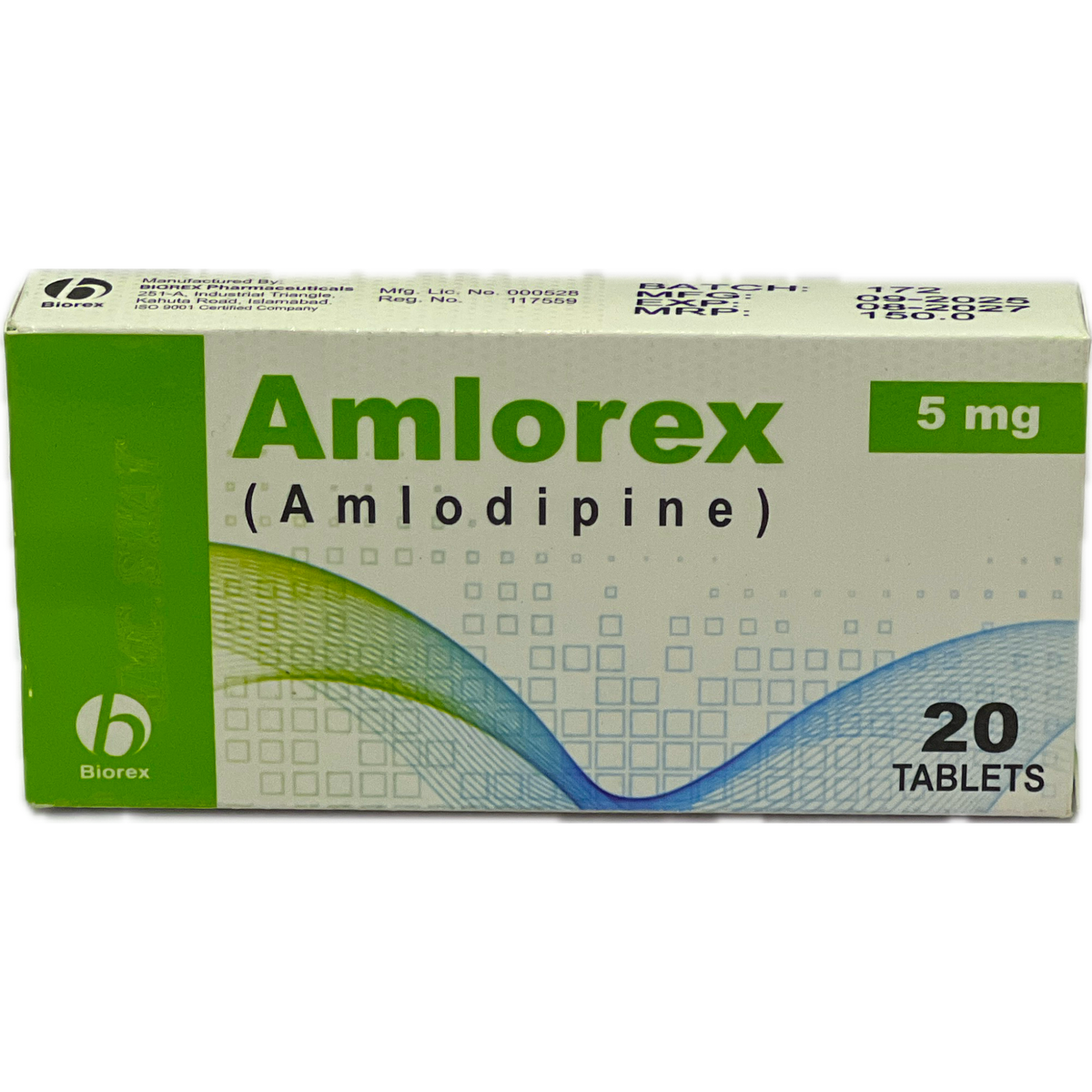Amlorex 5mg Tablets 20s