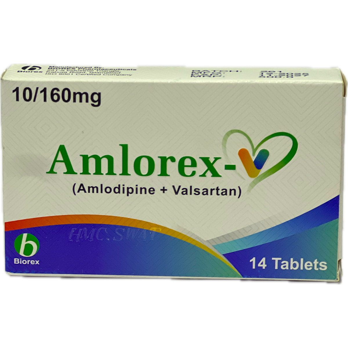 Amlorex-V 10/160mg Tablets 14s