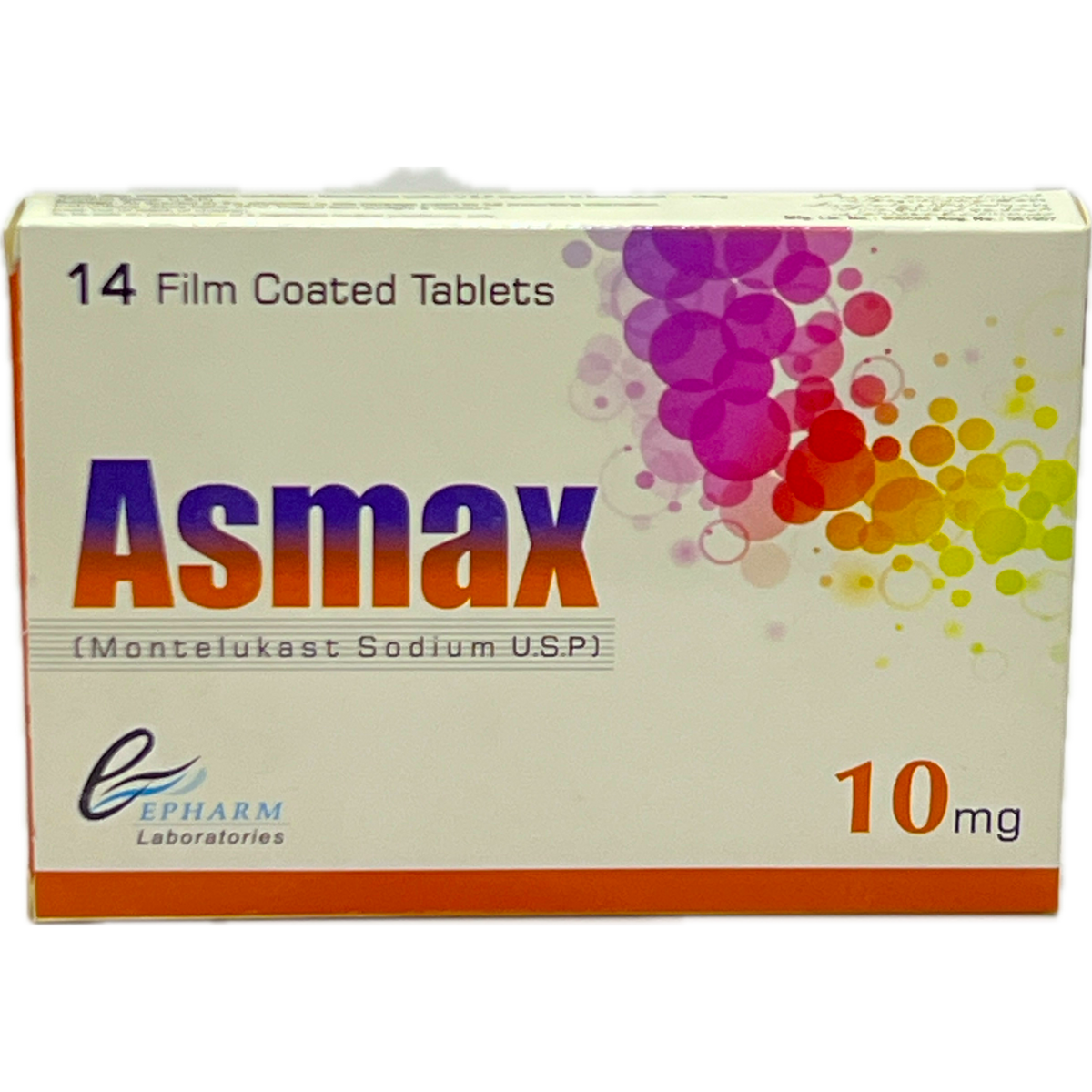 Asmax 10mg (Montelukast Sodium U.S.P) - 14 Film Coated Tablets
