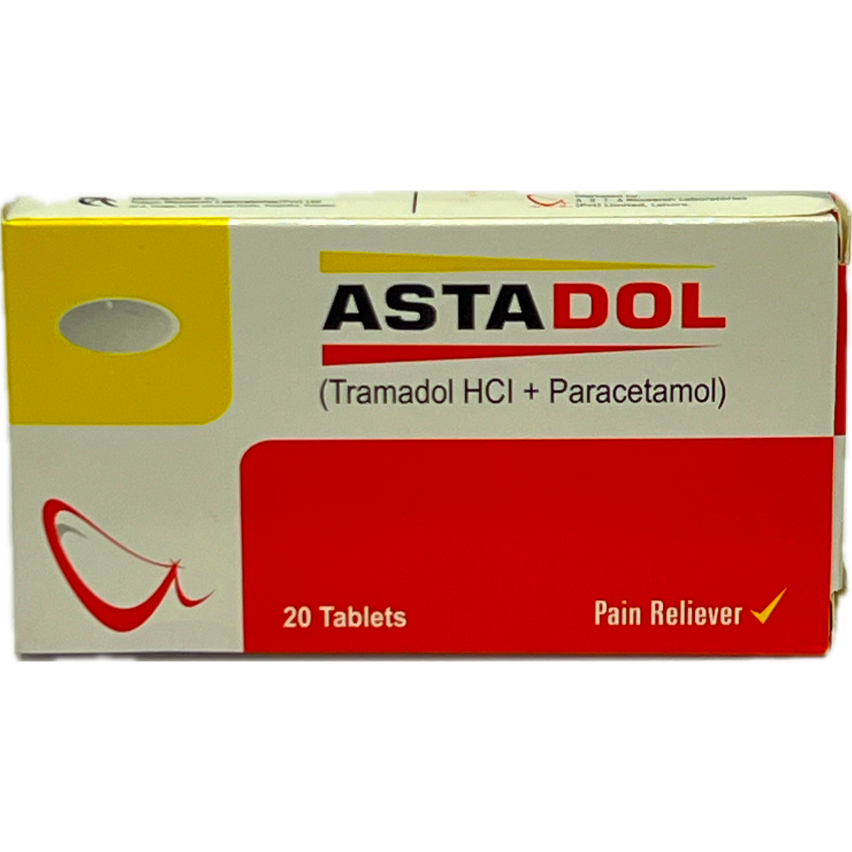 ASTADOL (Tramadol HCl + Paracetamol) - 20 Tablets