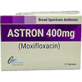 ASTRON 400mg (Moxifloxacin) - 5 Tablets