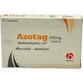 Azotag 250mg Capsule (Azithromycin USP) - 10 Capsules