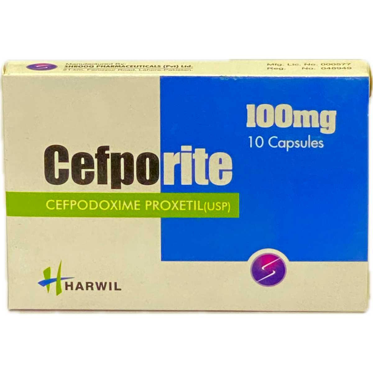 Cefporite 100mg - 10 Capsules