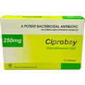 Ciprobay 250mg - Ciprofloxacin USP - 10 Tablets