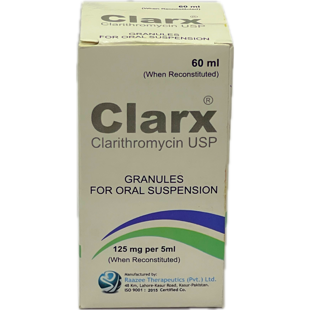 Clarx 125mg per 5ml Granules for Oral Suspension 60ml
