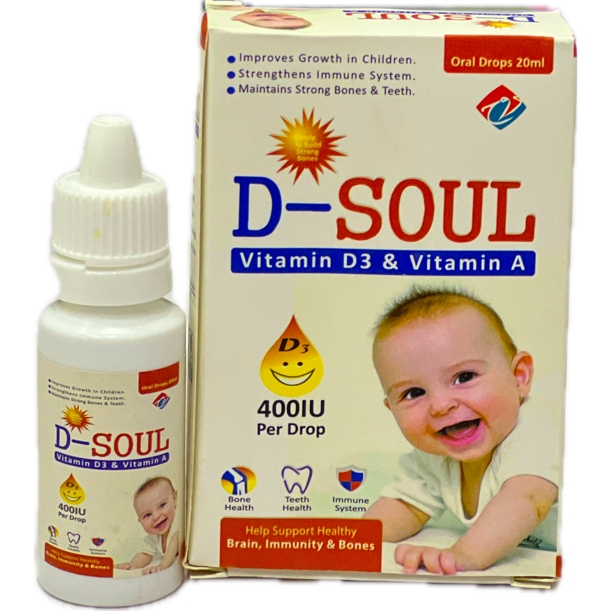 D-Soul Vitamin D3 and Vitamin A Oral Drops 20ml