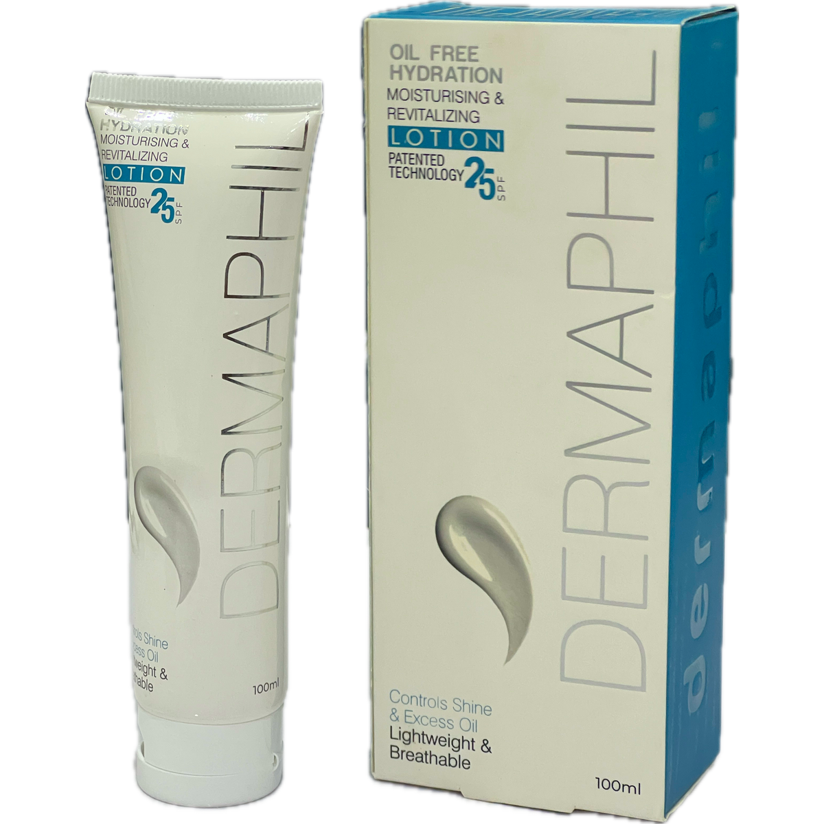 DERMAPHIL Oil Free Hydration Moisturising & Revitalizing Lotion SPF 25 - 100ml