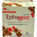 Ephagent Gentamicin Sulphate B.P. Injection 80mg