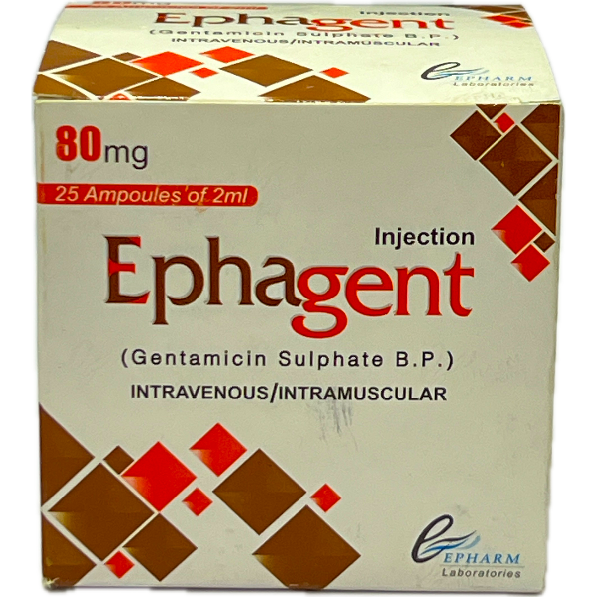 Ephagent Gentamicin Sulphate B.P. Injection 80mg
