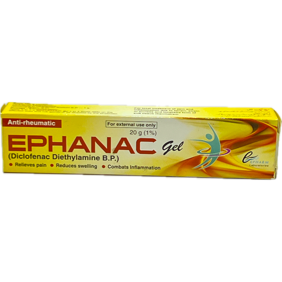 EPHANAC Diclofenac Diethylamine B.P. Gel 1% - 20g