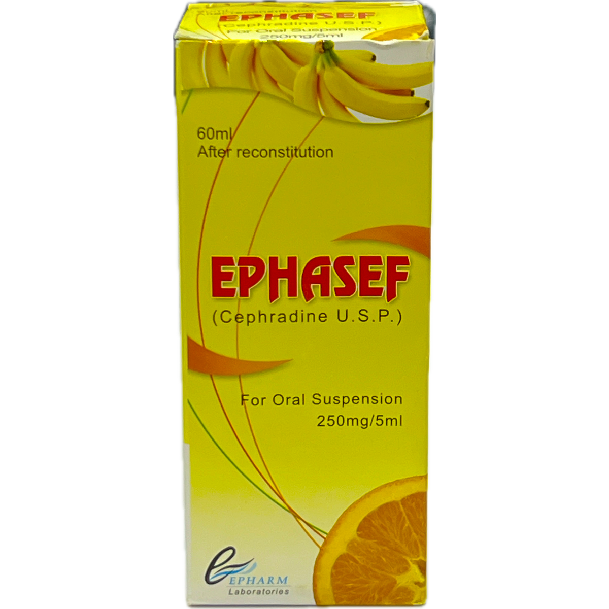 EPHASEF Cephradine U.S.P. For Oral Suspension 250mg