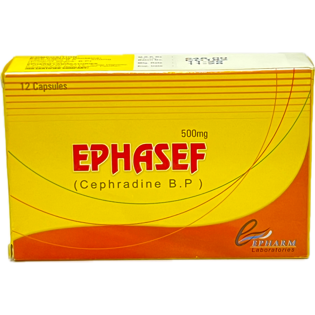 EPHASEF Cephradine B.P. 500mg Capsules