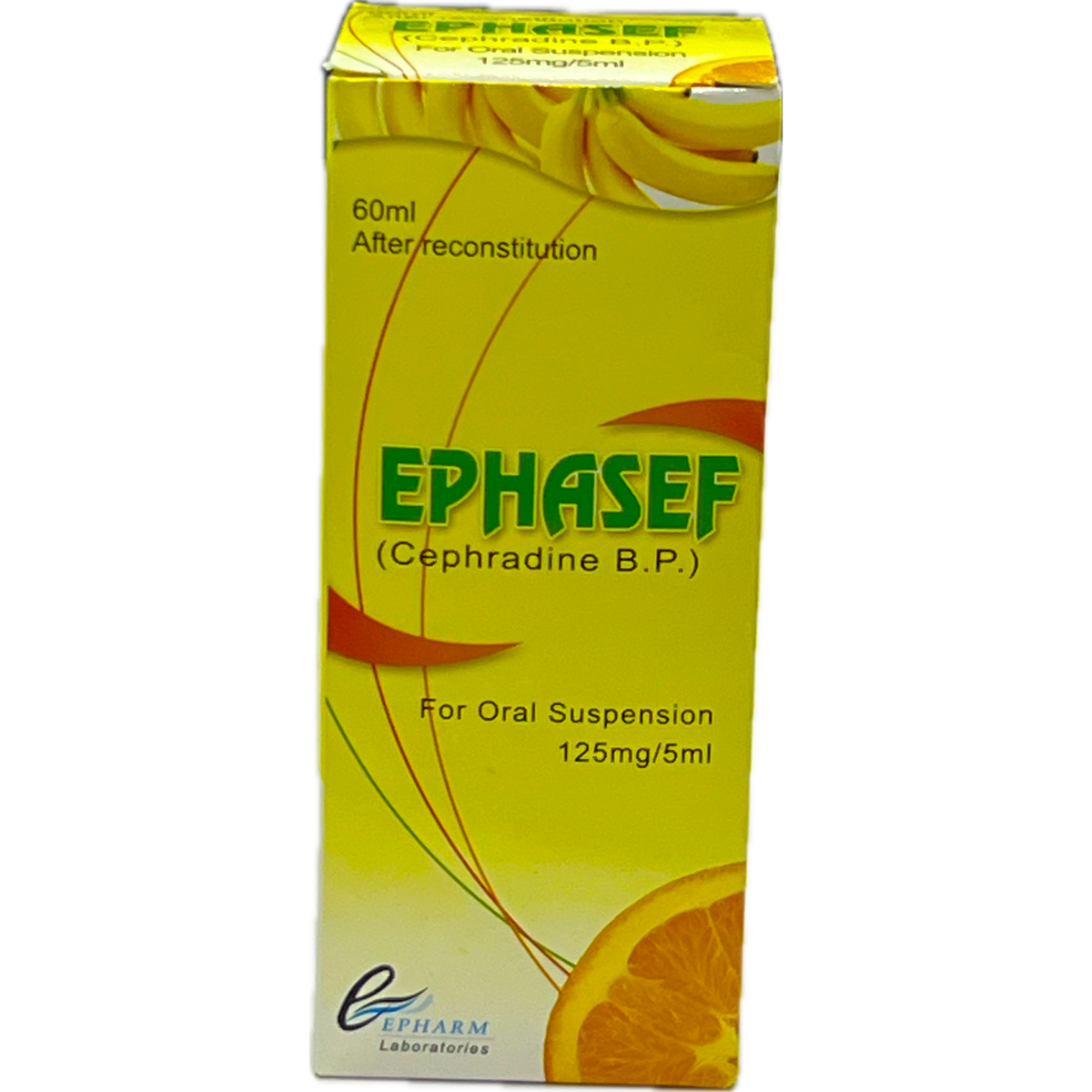EPHASEF Cephradine B.P. For Oral Suspension 125mg per 5ml