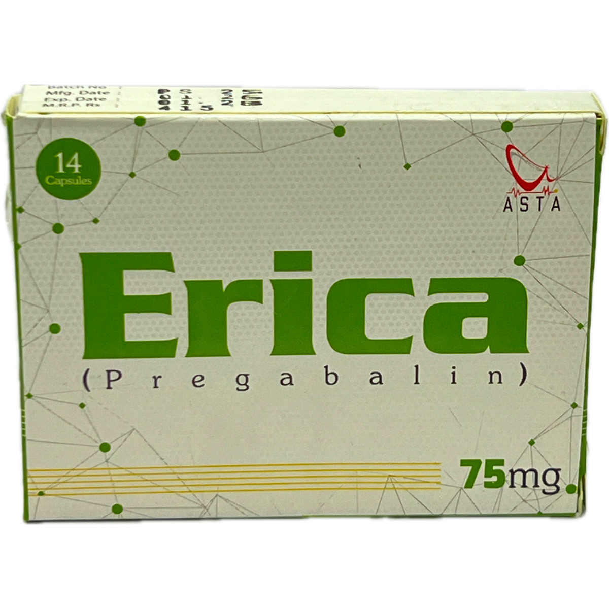 Erica Pregabalin 75mg Capsules