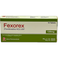 Fexorex Fexofenadine HCl 120mg Tablets - 10 Tablets