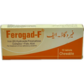 Ferogad-F Iron Hydroxide Polymaltose Complex + Folic Acid Chewable Tablets