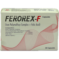 Ferorex-F Iron Polymaltose Complex + Folic Acid Capsules - 30 Capsules