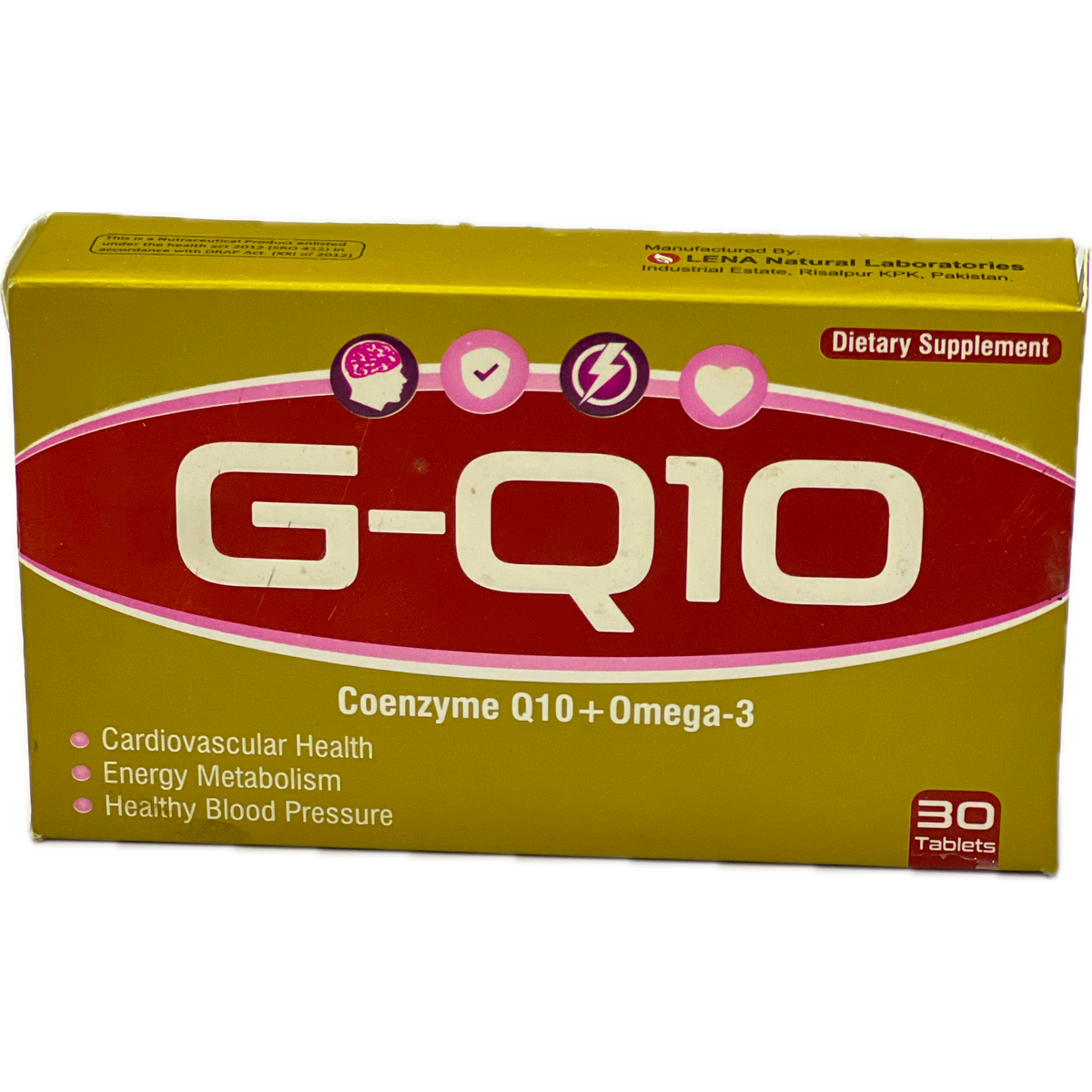 G-Q10 Coenzyme Q10 + Omega-3 - 30 Tablets