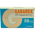 Gabarex Pregabalin 50mg 14 Capsules