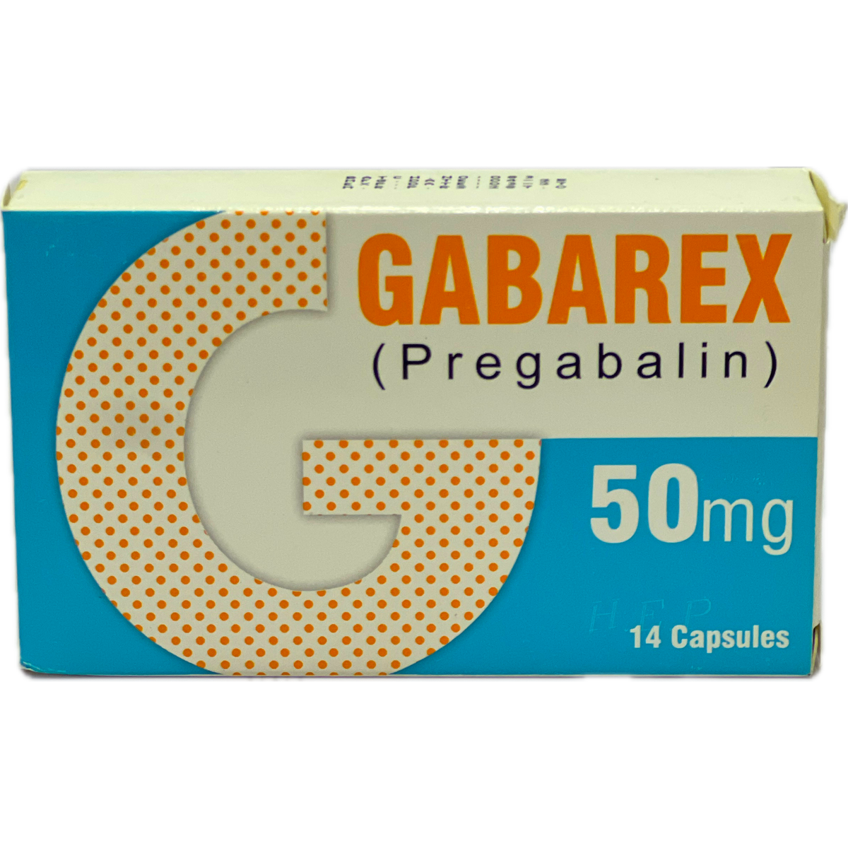 Gabarex Pregabalin 50mg 14 Capsules