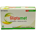 Gliptamet 50/1000mg - 28 Tablets