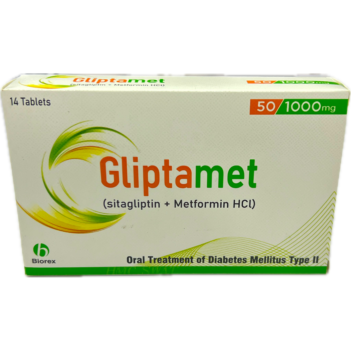 Gliptamet 50/1000mg - 14 Tablets