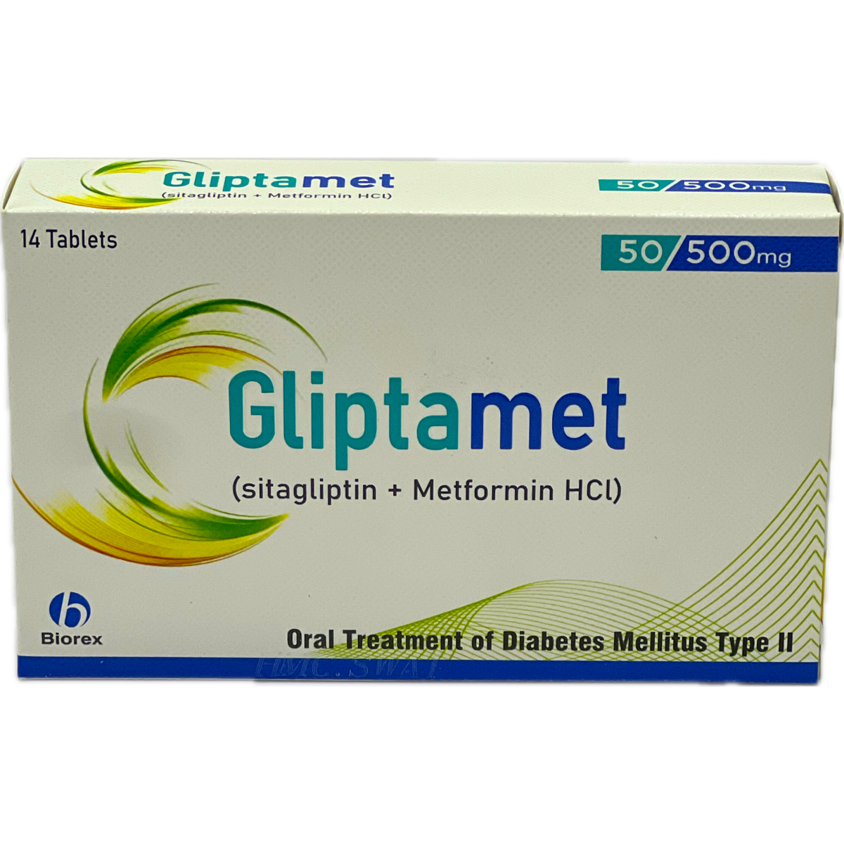 Gliptamet 50/500mg - 14 Tablets