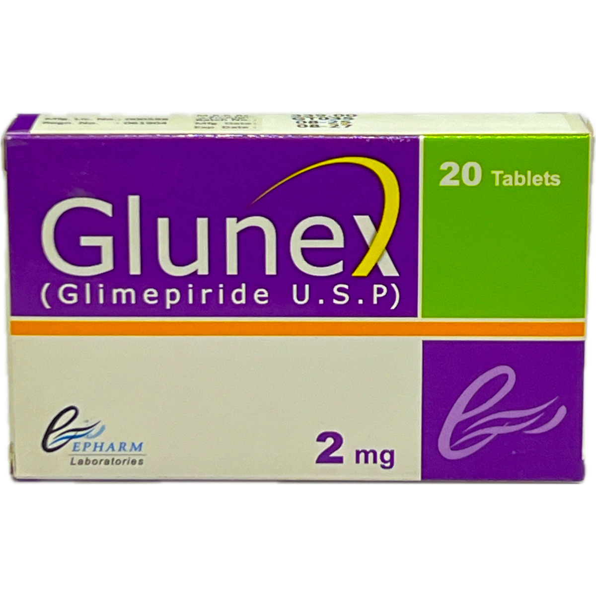 Glunex 2mg (Glimepiride U.S.P) - 20 Tablets