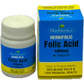 Herbifolic Folic Acid 400mcg - 60 Tablets
