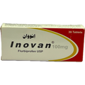 Inovan 100mg Flurbiprofen USP - 30 Tablets