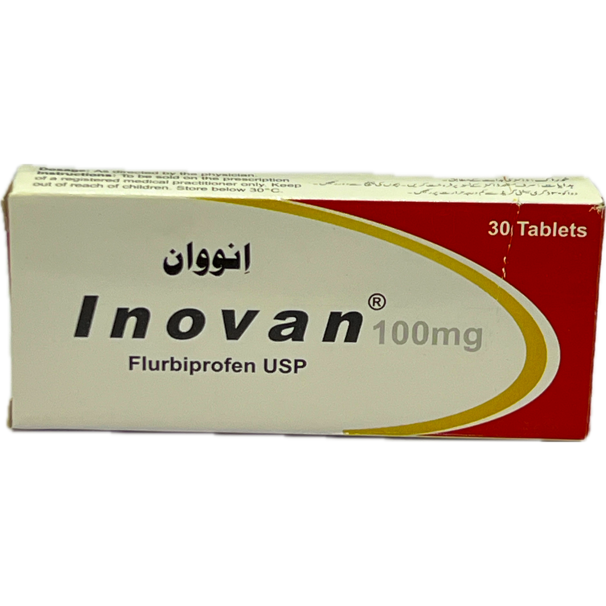Inovan 100mg Flurbiprofen USP - 30 Tablets