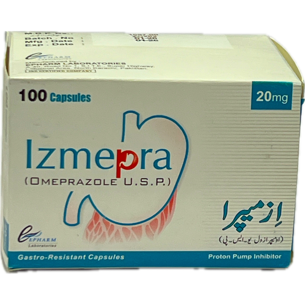 Izmepra 20mg Omeprazole U.S.P.