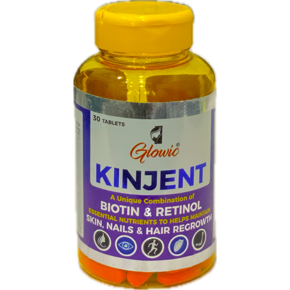 Glowic Kinjent Biotin and Retinol Tablets