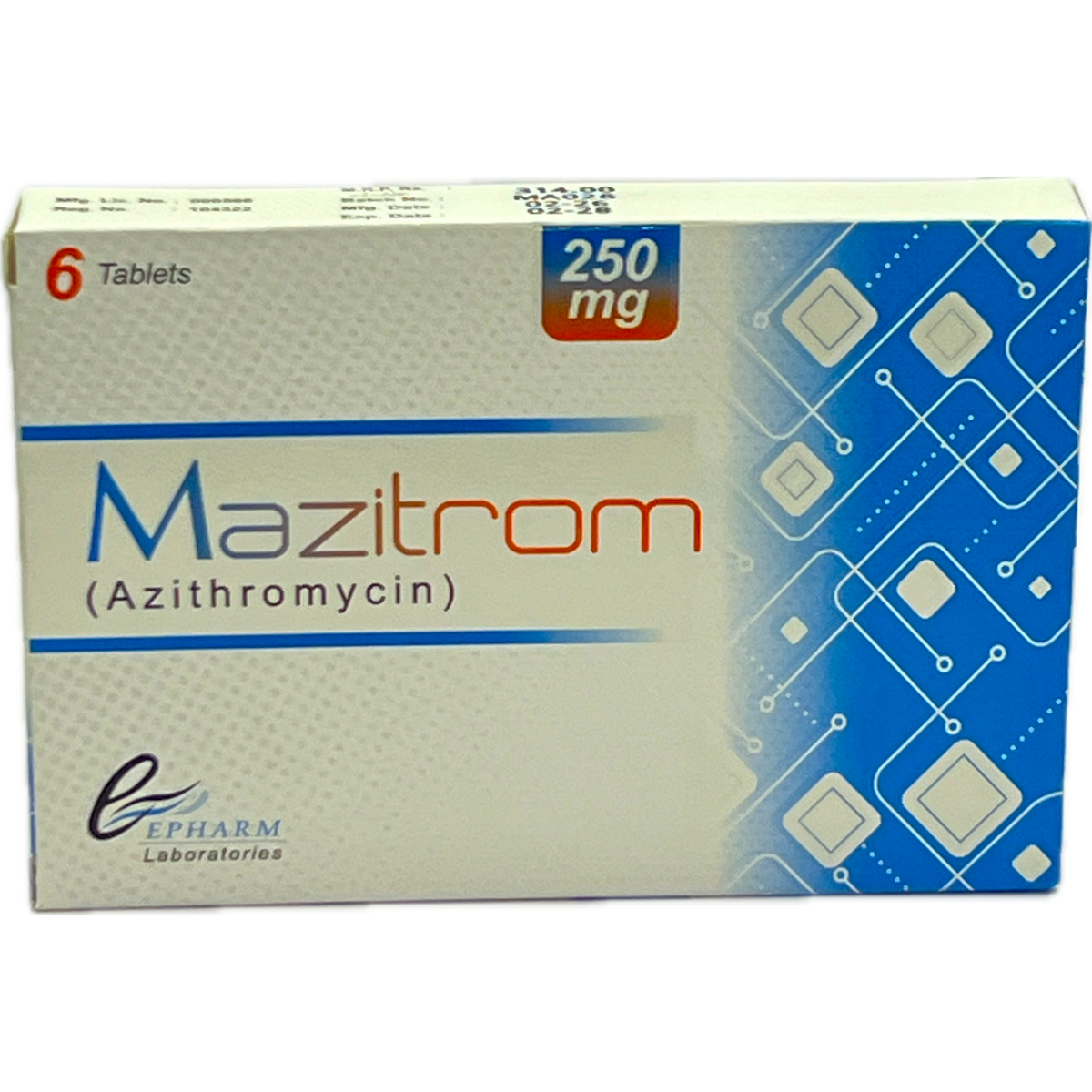Mazitrom 250mg - Azithromycin 250mg