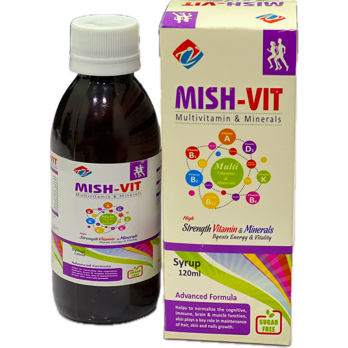 Mish-Vit Multivitamin & Minerals Syrup 120ml