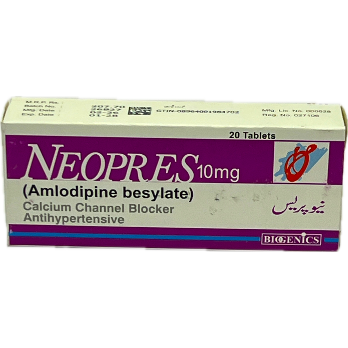 Neopres 10mg Tablets