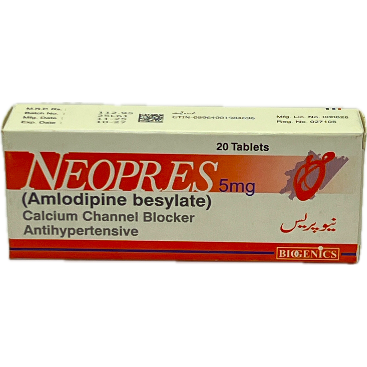 Neopres 5mg Tablets