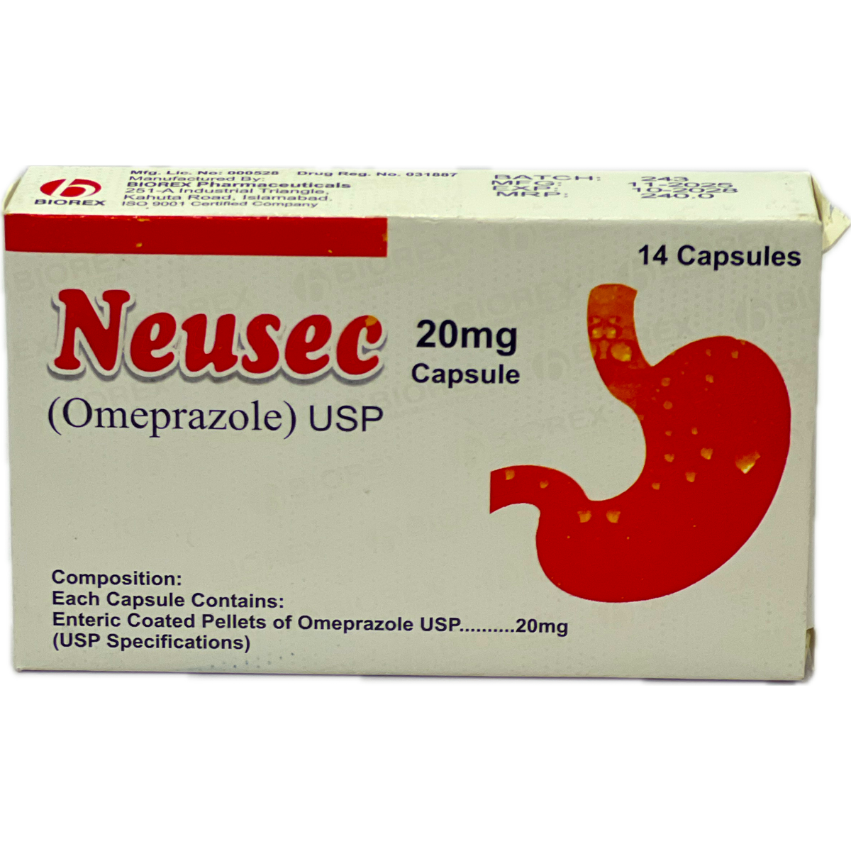 Neusec 20mg Capsule