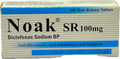Noak SR 100mg Tablets - Diclofenac Sodium BP 100mg - 100 Slow Release Tablets