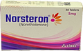Norsteron 5mg Tablets - Norethisterone B.P 5mg - 30 Tablets