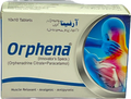 Orphena Tablets - Orphenadrine Citrate 50mg + Paracetamol 650mg - 100 Tablets - Muscle Relaxant