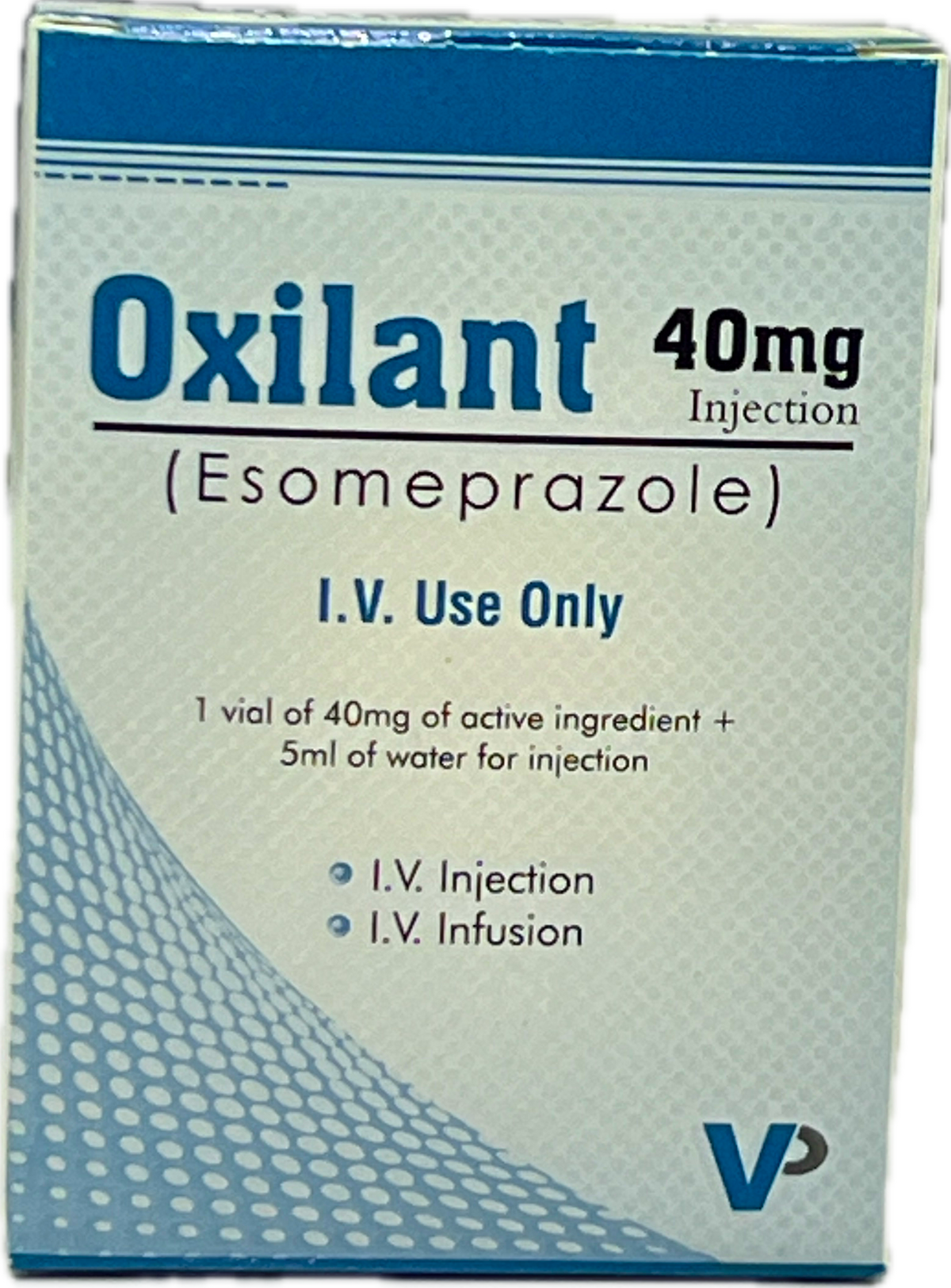 Oxilant 40mg Injection - Esomeprazole 40mg IV - 1 Vial + 5ml Water - I.V. Use Only