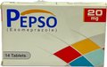 Pepso 20mg Tablets 14s - Esomeprazole 20mg - Proton Pump Inhibitor