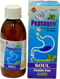 Pepsogen 120ml Gel Syrup - Fast Acting Antacid Gel Syrup - Pappermint Flavour