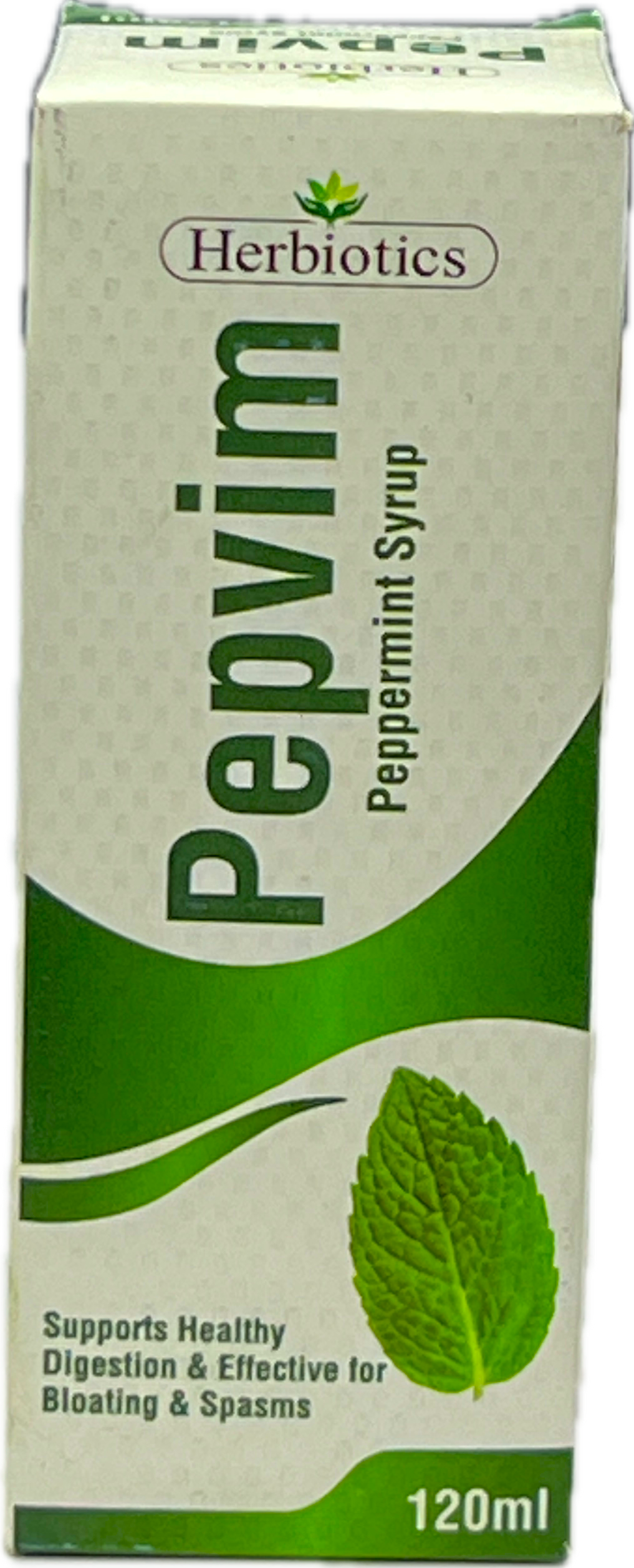 PepVim Peppermint Syrup 120ml - Herbiotics - Supports Healthy Digestion - Bloating & Spasms