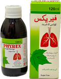 Phyrex Cough Syrup 120ml Sugar Free - Ivy Leaf Extract - Liquefies & Removes Mucus